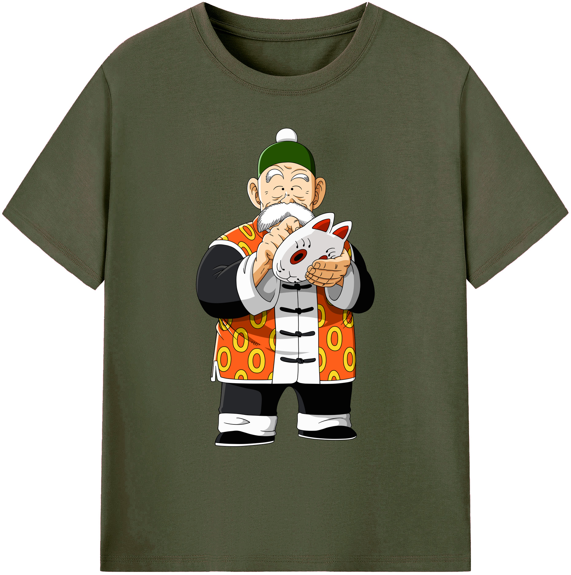 （画像用） ドラゴンボール 亀仙人（かめせんにん） DRAGON BALL Master Roshi Kame Sennin 綿100％ メンズ半袖Tシャツ｜肌触りやわらか＆通気性
